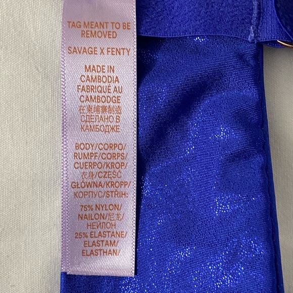 SAVAGE X FENTY by Rihanna Core Micro- Fiber Metallic Push-Up Bra Size 36D. - Picture 9 of 9